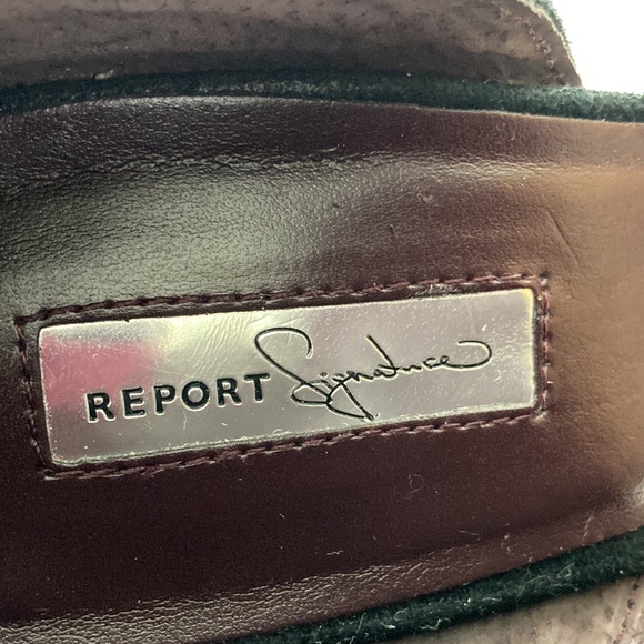 Report Signature Black Suede Chunky Heel Pump - Picture 8 of 15